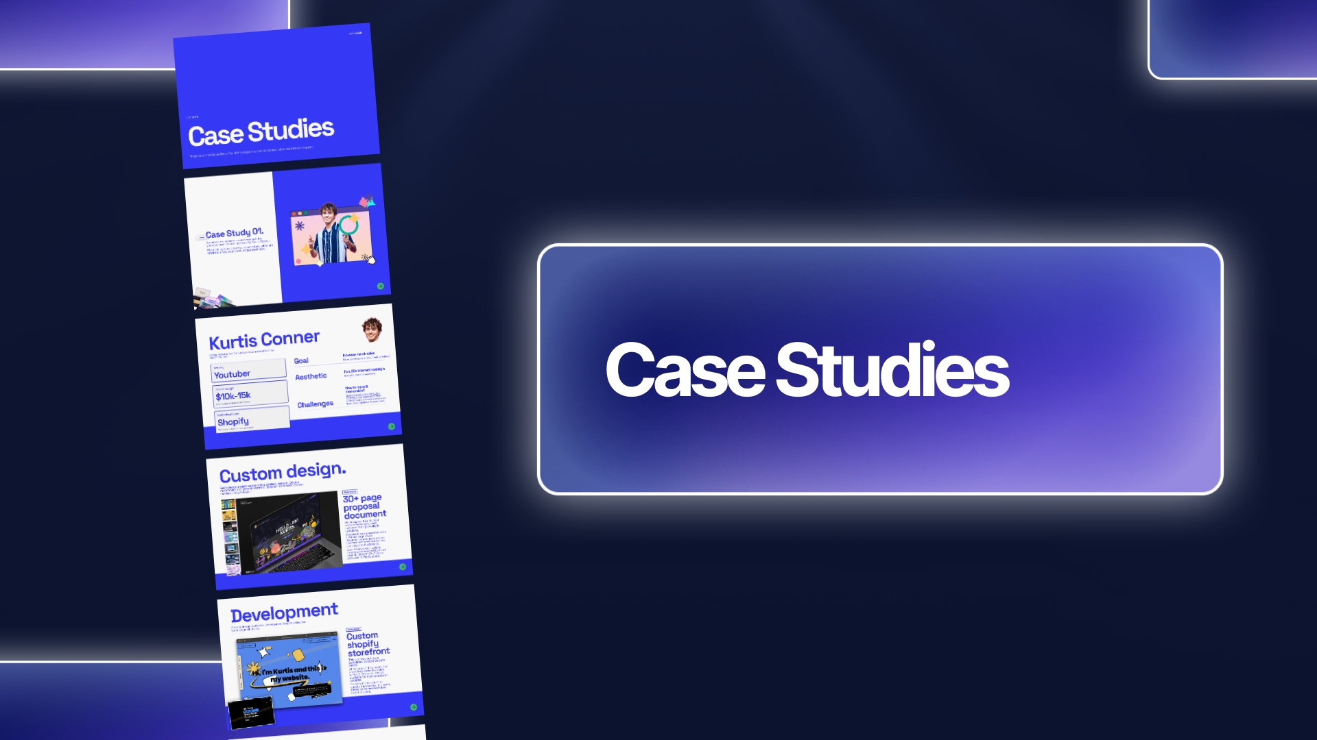 Case Studies Figma template preview
