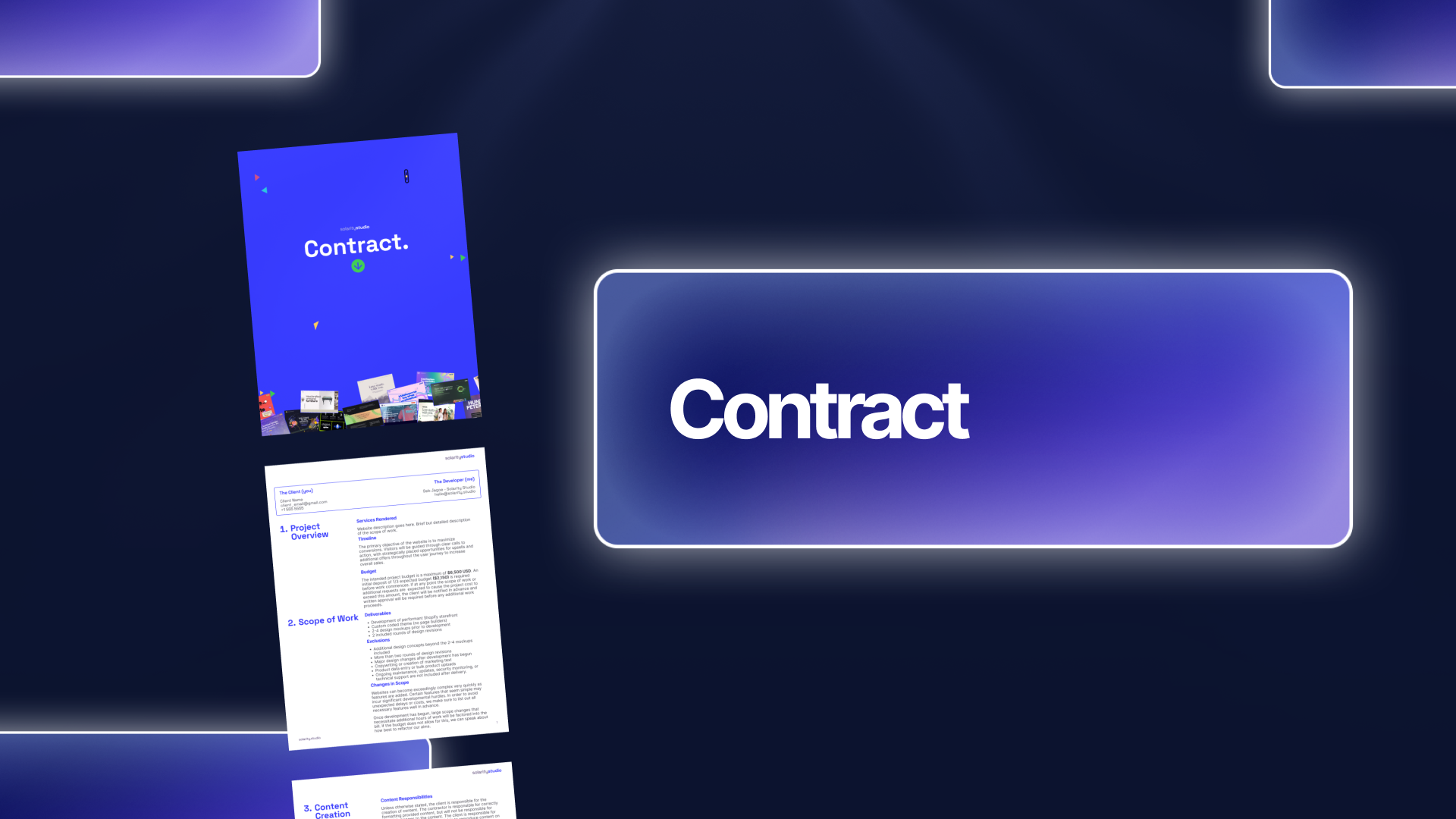 Client Contract Figma template preview