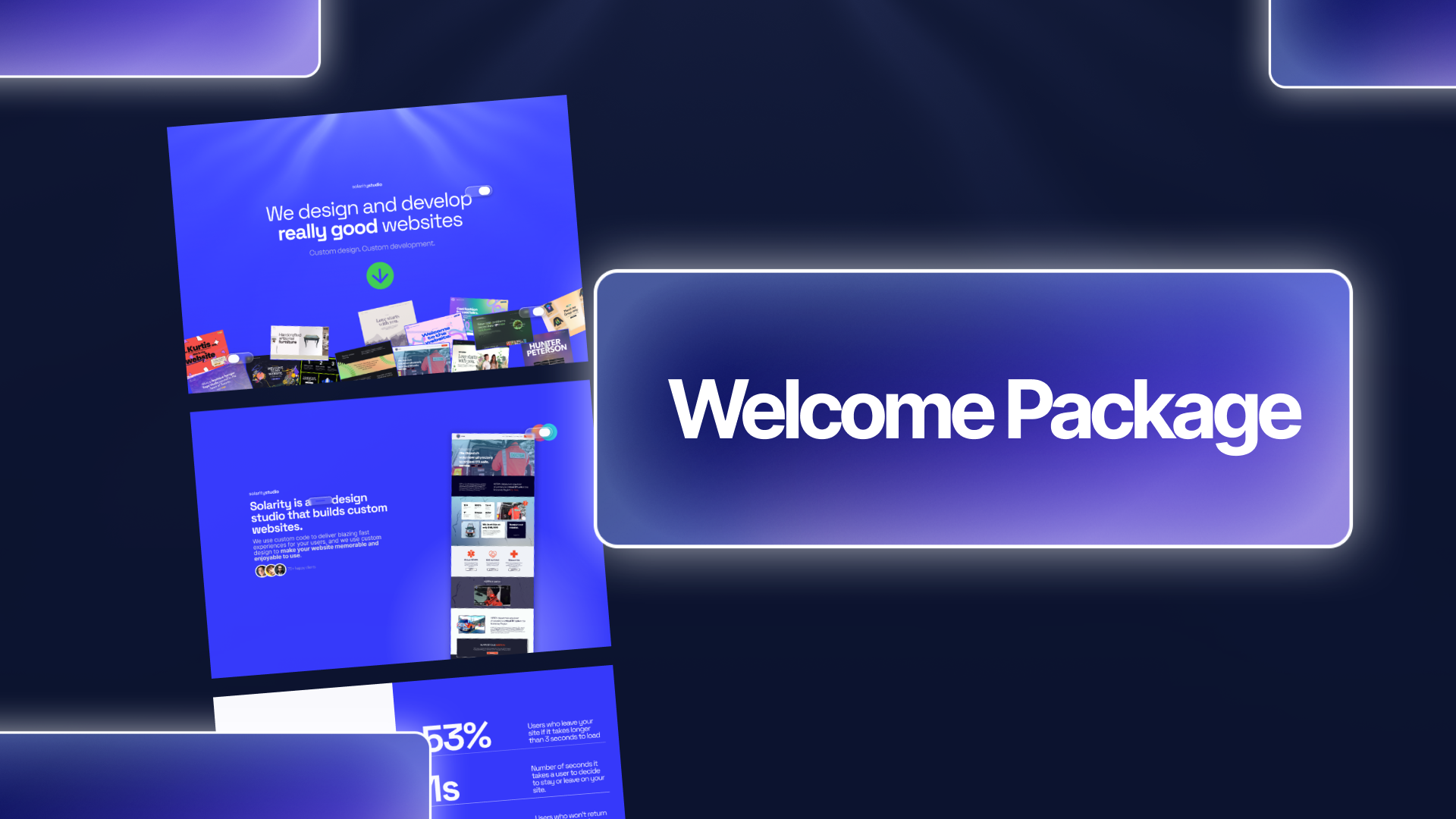 Welcome Package Figma template preview