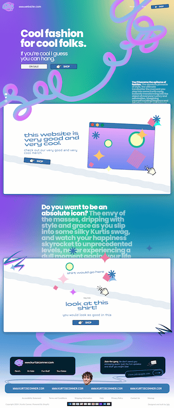 Website package mockup preview