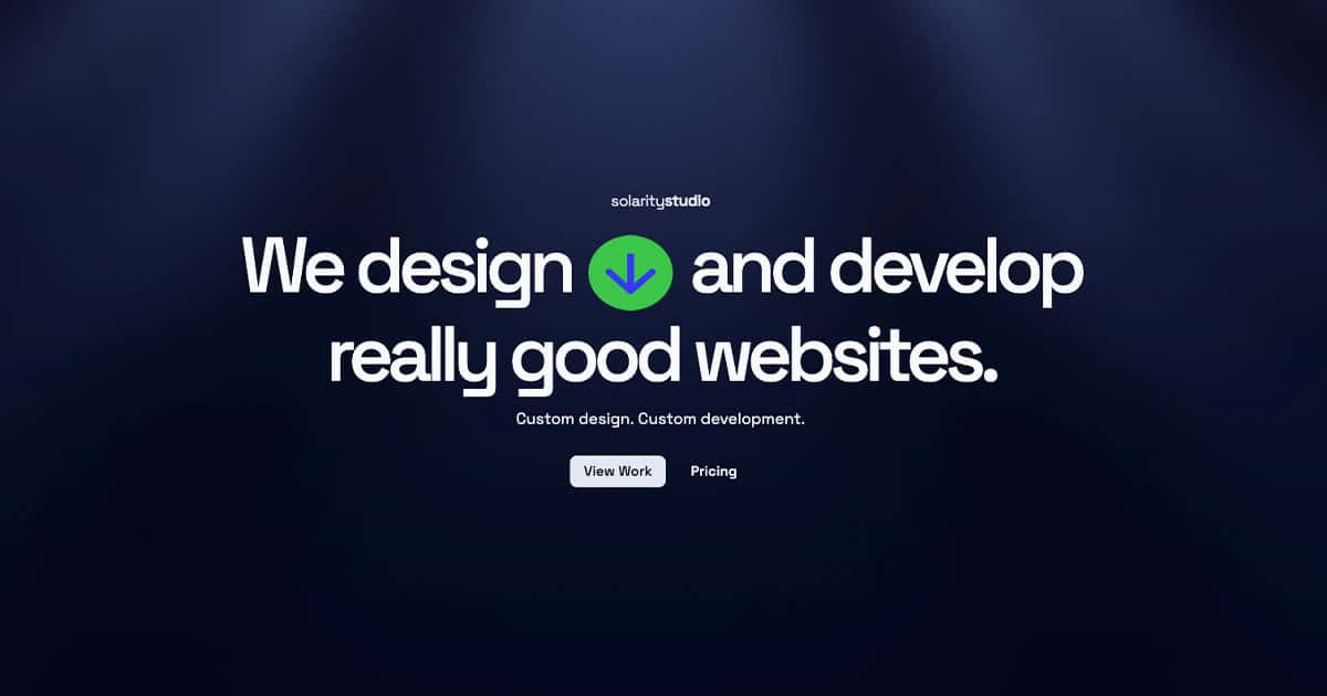 Solarity Studio — Custom Web Design & Development